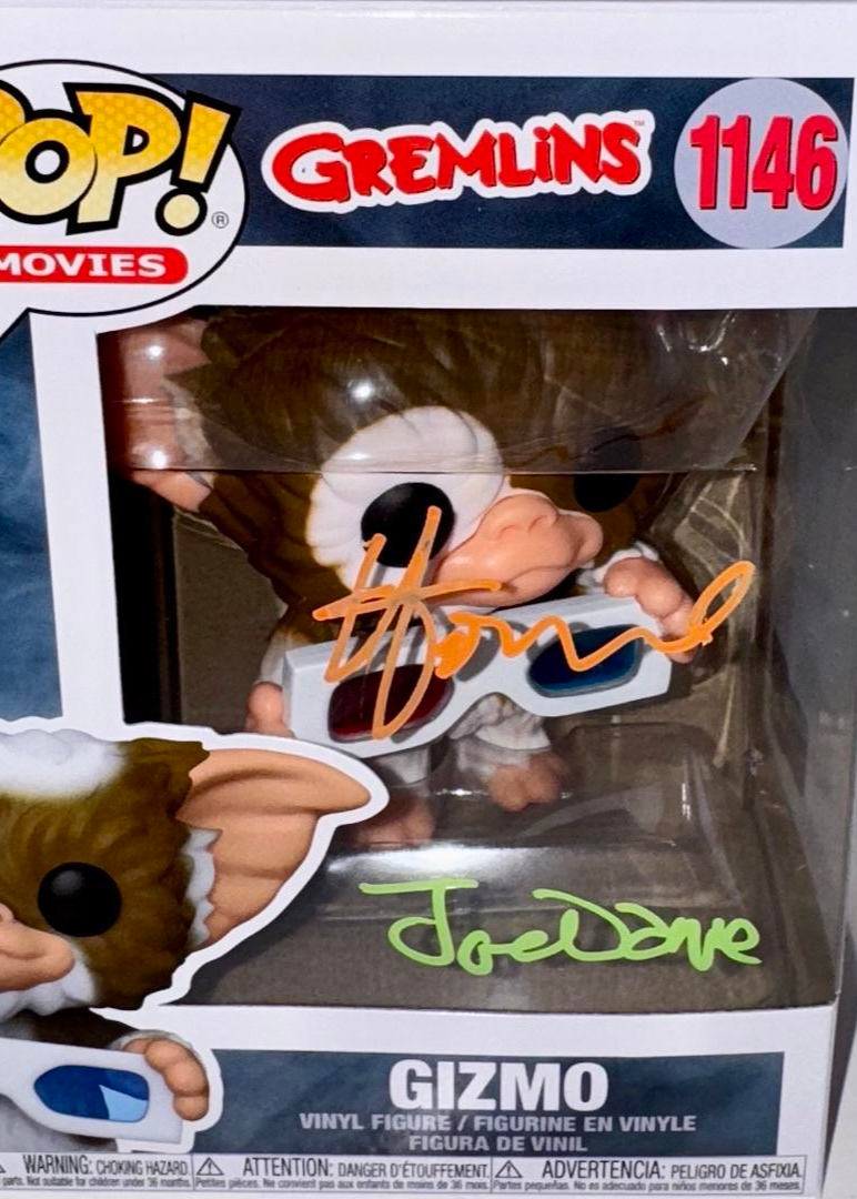 Howie Mandel Joe Dante Signed Funko Pop #1146 "Gizmo" (Gremlins) - OC Celebrity Marketing